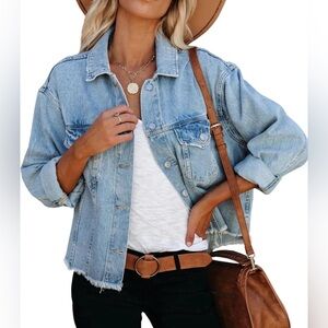 LONGBIDO - Frayed Denim Jacket